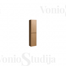Pakabinama ūkinė vonios spintelė Verona 40x170x30 cm šviesios medienos spalvos