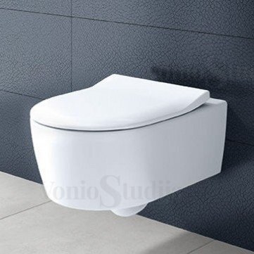 Pakabinamas unitazas Villeroy&Boch AVENTO DirectFlush su Slim SoftClose dangčiu 6