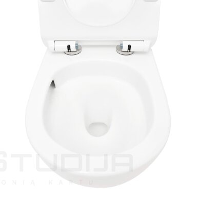 Pakabinamas klozetas Ceramia S-Line Pro Vortex su lėtaeigiu dangčiu Pakabinamas klozetas Ceramia S-Line Pro Vortex su lėtaeigiu dangčiu