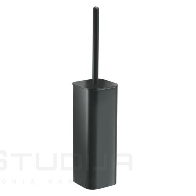 Juodas matinis pakabinamas WC šepetys FLORI Juodas matinis pakabinamas WC šepetys FLORI