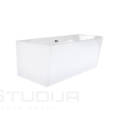 Pastatoma į kampą vonia Corsan Intero E240XL Intero 170x80cm kairinė, chromo spalvos sifonu