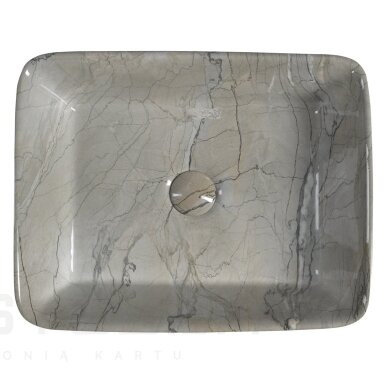 Pastatomas praustuvas Dalma pilko marmuro dekoracija MM513