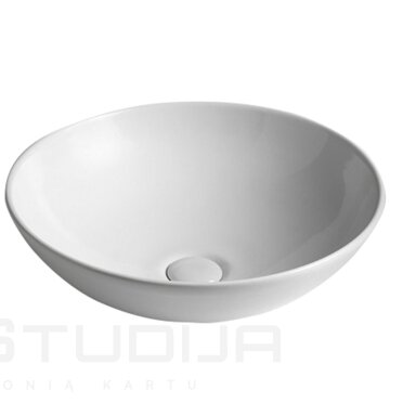 Pastatomas praustuvas Sapho Dimp apvalus 46cm keramikinis