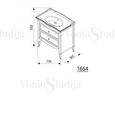 Pastatoma spintelė Retro su praustuvu 7