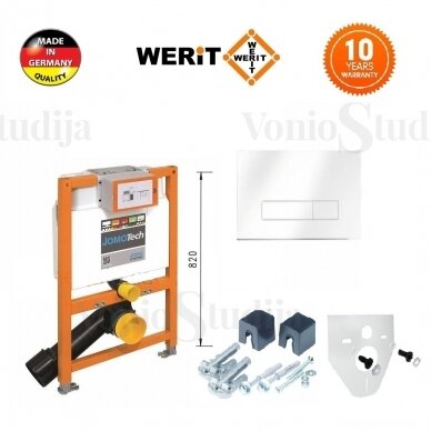 Pažemintas potinkinis wc rėmas Werit 82cm