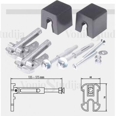 Pažemintas potinkinis wc rėmas Werit 82cm 3