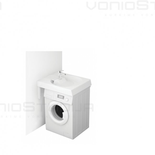 PAA akmens masės praustuvas Claro Grande 600x750 mm 4