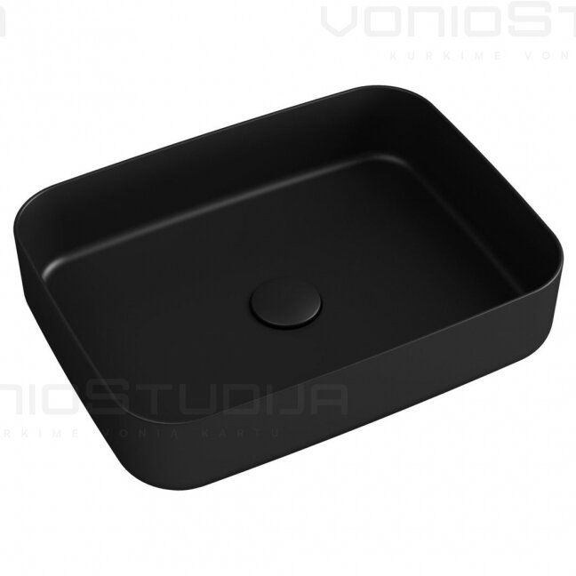 Pastatomas praustuvas Infinity Rectangle su click-clack dugno vožtuvu Pastatomas praustuvas Infinity Rectangle su click-clack dugno vožtuvu