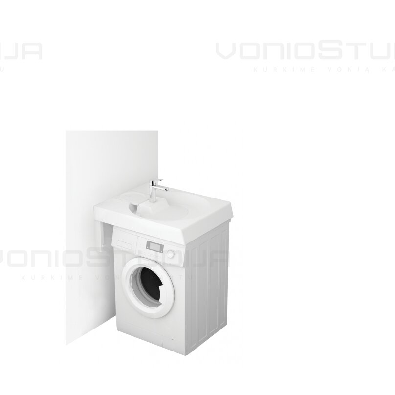 PAA akmens masės praustuvas Claro Grande 600x750 mm 4 PAA akmens masės praustuvas Claro Grande 600x750 mm 4
