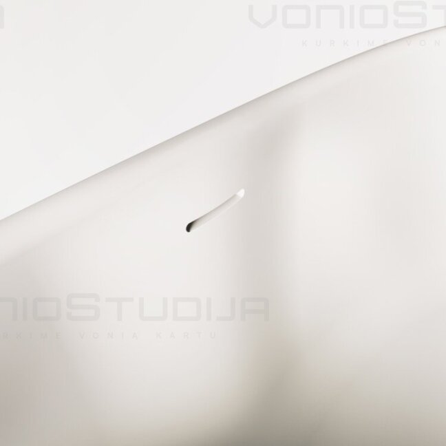 PAA Perla 145x71cm lieto akmens, balta blizgi VAPERL145/00 5