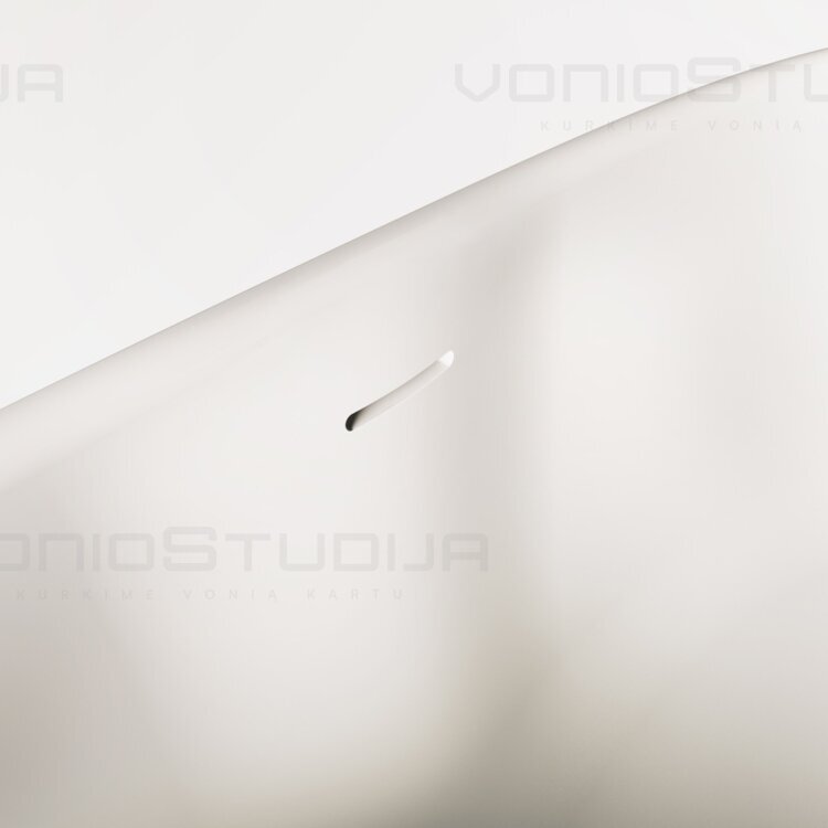 PAA Perla 145x71cm lieto akmens, balta blizgi VAPERL145/00 5 PAA Perla 145x71cm lieto akmens, balta blizgi VAPERL145/00 5
