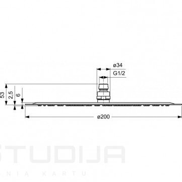 Potinkinė dušo sistema IDEAL STANDARD Ceratherm BD006XC chromo spalvos 7