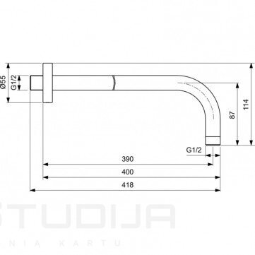 Potinkinė dušo sistema IDEAL STANDARD Ceratherm BD006XC chromo spalvos 9 Potinkinė dušo sistema IDEAL STANDARD Ceratherm BD006XC chromo spalvos 9