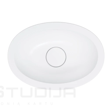 Ppraustuvas Omnires Shell M+ po stalviršiu arba įleidžiamas, baltas matinis Ppraustuvas Omnires Shell M+ po stalviršiu arba įleidžiamas, baltas matinis