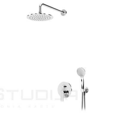 BRUMA Nautic chromo spalvos potinkinė dušo sistema E1817602CR