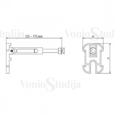 Potinkinis pakabinamo wc komplektas WERIT SWITCH baltas 5