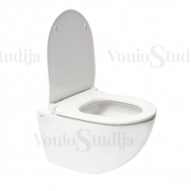 Potinkinis WC rėmas SAT su pakabinamu klozetu SAT Infinitio baltos spalvos 7