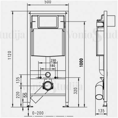 Potinkinis WERIT JOMO Exclusive 2 rėmas su baltu blizgančiu mygtuku ir WC SAT Infinitio Compact Rimless komplektas 9