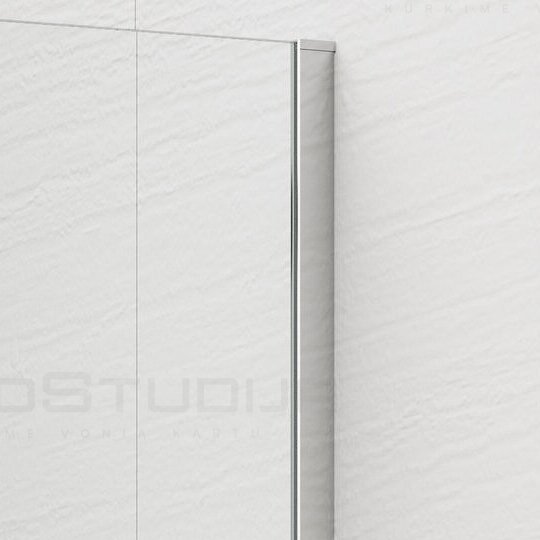 Polysan ESCA matinio stiklo dušo sienelė 70 cm chromo spalvos su kampiniu laikikliu 1 Polysan ESCA matinio stiklo dušo sienelė 70 cm chromo spalvos su kampiniu laikikliu 1