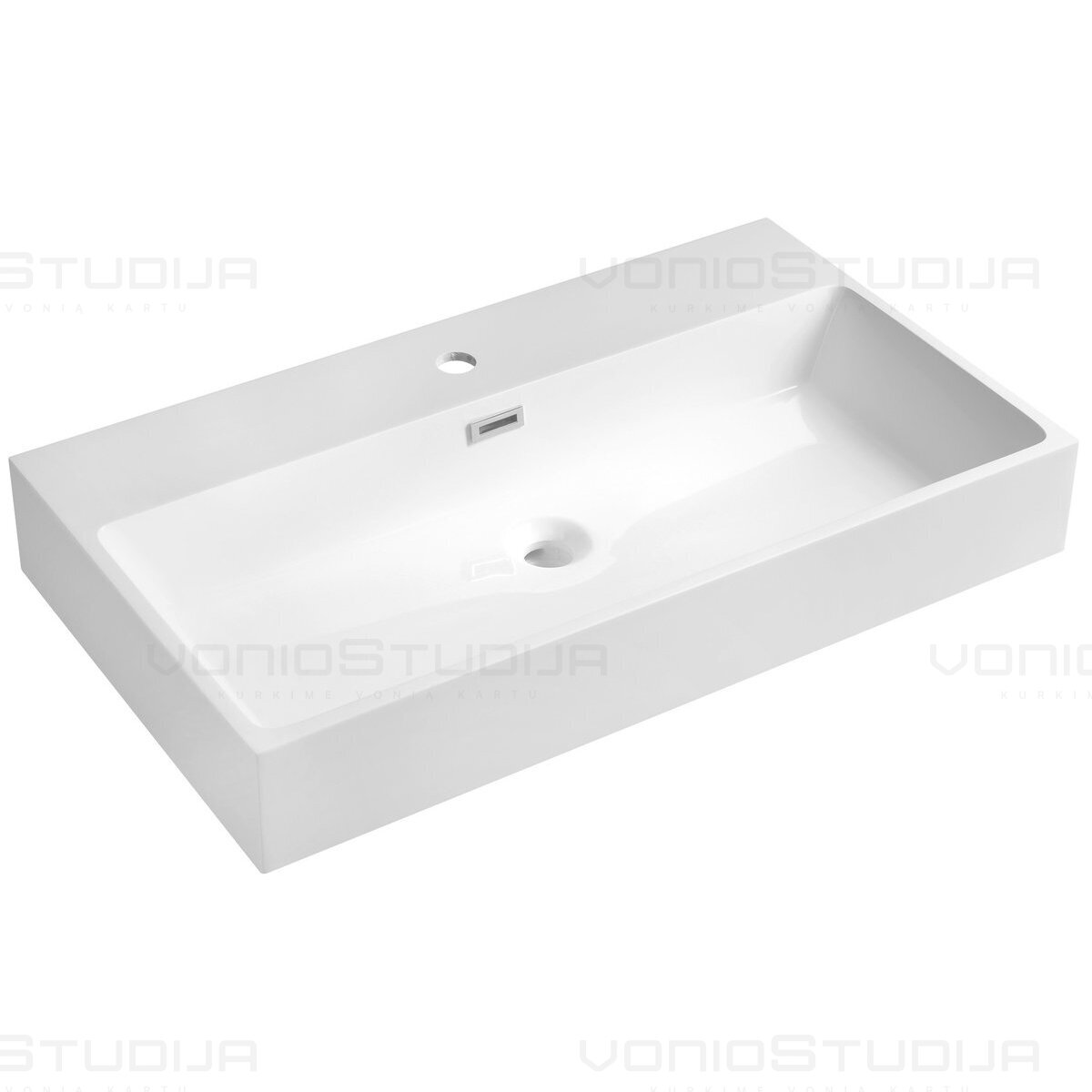 Praustuvas Sapho AQUATIC lieto akmens 80x46 cm