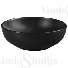 Keramikinis praustuvas Rondane 40x14cm juodos spalvos