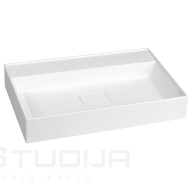 Praustuvas Sapho GODIVA lieto akmens 68x44 cm be skylės maišytuvui