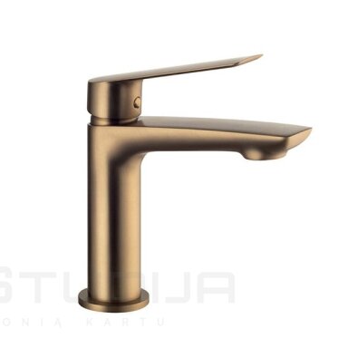 Praustuvo maišytuvas SLEEK DEMM matinio rausvo aukso/Oro Rosa spalvos