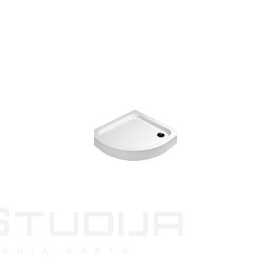 Pusapvalis dušo padėklas Aqualine BTTR80