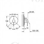 Grohe Essence potinkinis vonios maišytuvas 24058001