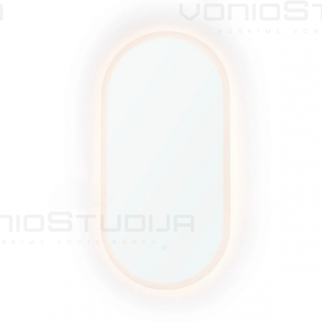 SAT veidrodis su LED apšvietimu 54x94 cm 4