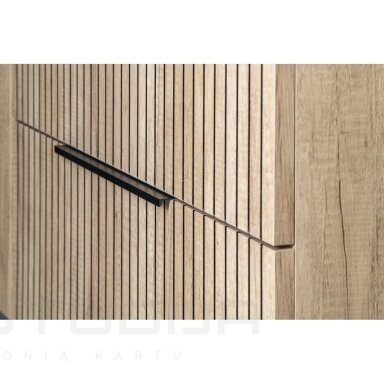 Siaura vonios spintelė su praustuvu Sapho CIRASA 101x46,5cm alabama ąžuolo spalvos
