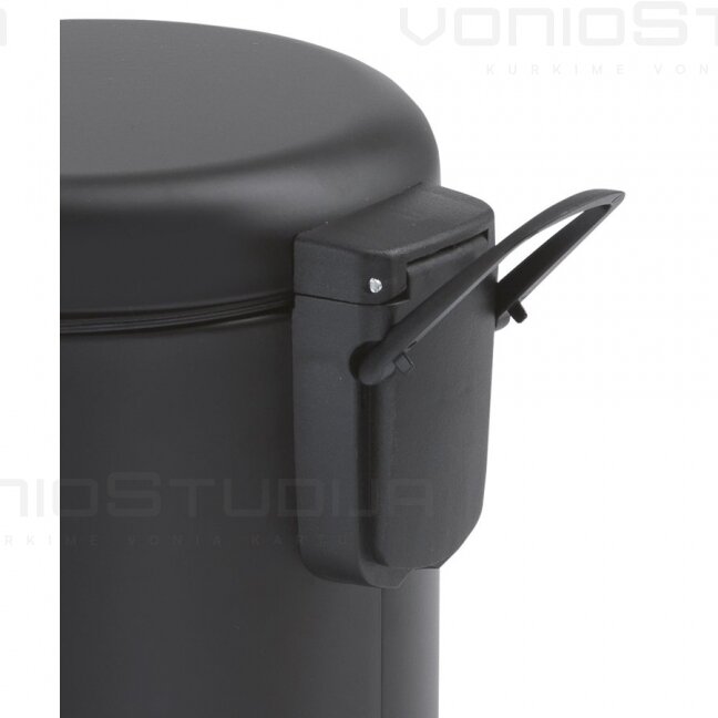 Šiukšliadėže Potty juoda matinė 2
