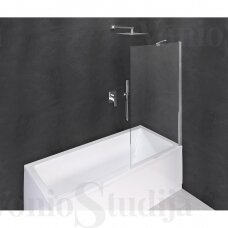 Stabili vonios sienelė MODULAR 700x1500mm, skaidrus stiklas