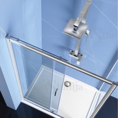 Skaidraus stiklo dušo durys į nišą Polysan Easy Line 1600 mm 1