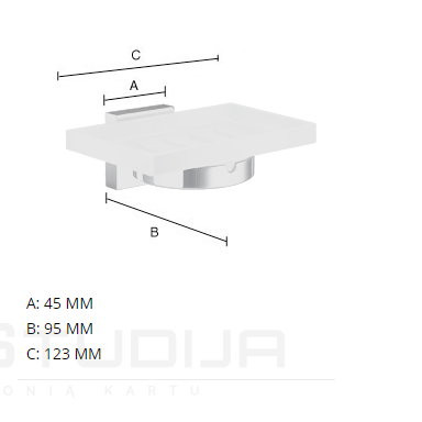 Smedbo pakabinama muilinė RV342P Smedbo pakabinama muilinė RV342P