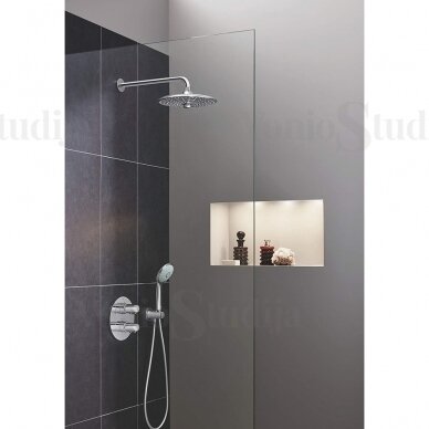 Stacionari dušo galva su laikikliu iš sienos GROHE Euphoria 260 mm 2