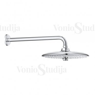 Stacionari dušo galva su laikikliu iš sienos GROHE Euphoria 260 mm