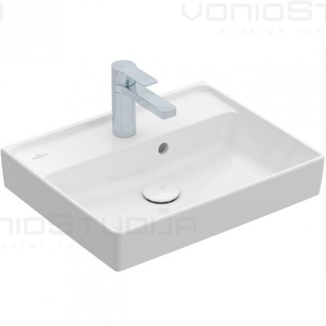 Pakabinamas praustuvas Villeroy&Boch Collaro 50x40cm Pakabinamas praustuvas Villeroy&Boch Collaro 50x40cm