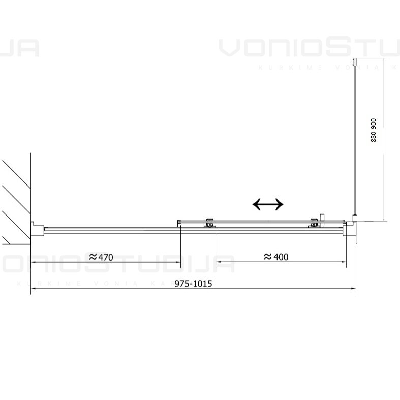 Stačiakampė dušo kabina Polysan Easy Line 9 Stačiakampė dušo kabina Polysan Easy Line 9