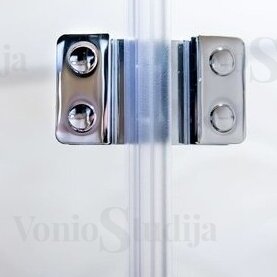 Sulankstomų durų dušo kabina SAT SK chromo spalvos 90x90cm 6