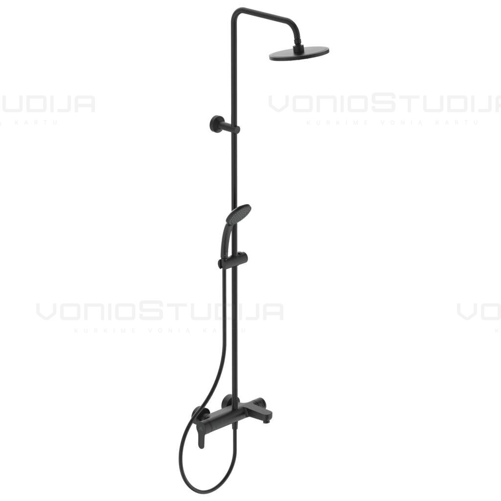Juoda matinė Ideal Standard Cerafine O vonios/dušo sistema BC749XG