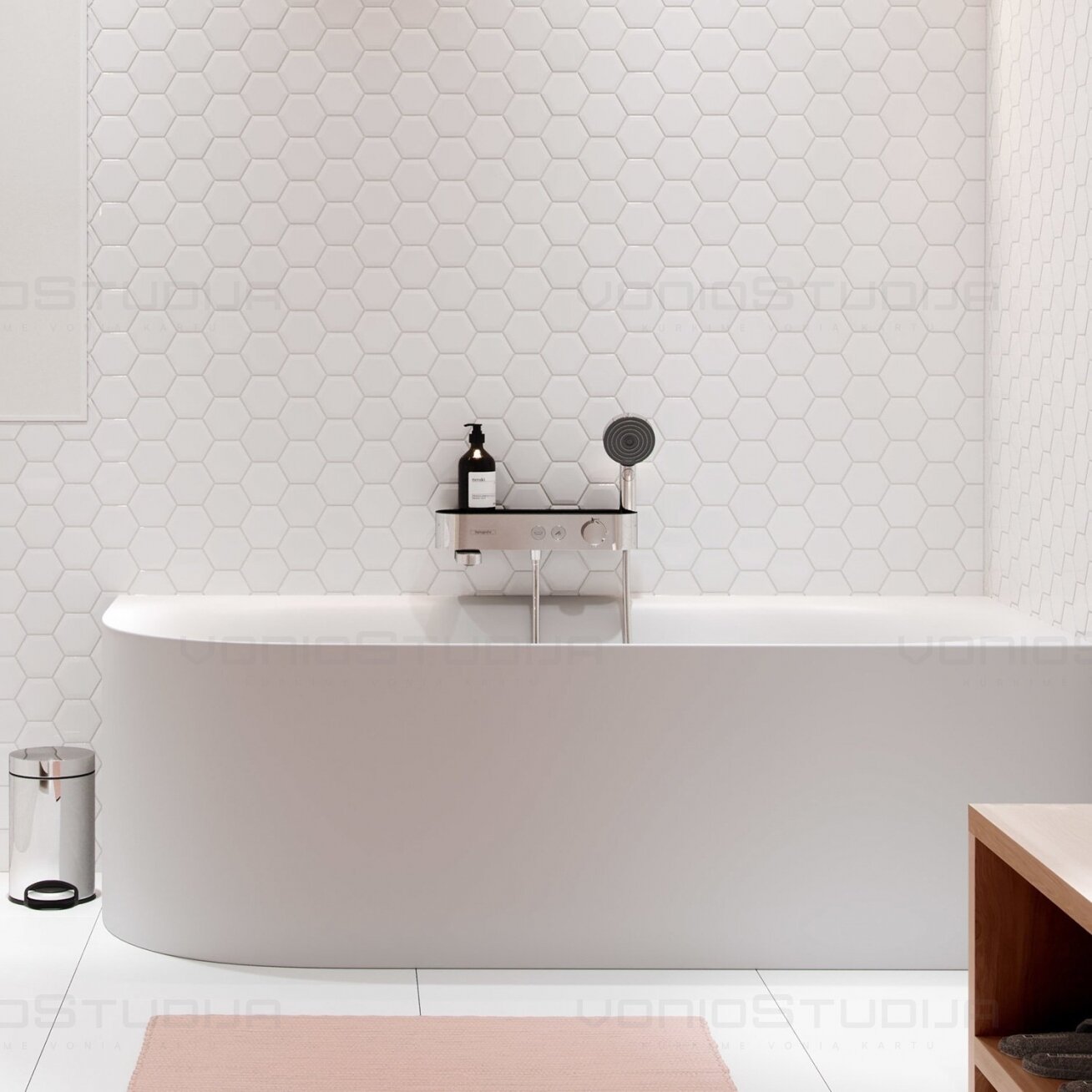 Termostatinis dušo - vonios maišytuvas ShowerTablet Select HANSGROHE 24340000 1 Termostatinis dušo - vonios maišytuvas ShowerTablet Select HANSGROHE 24340000 1