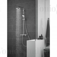 Termostatinė dušo sistema Grohe New Tempesta Cosmopolitan 250 chromo spalvos