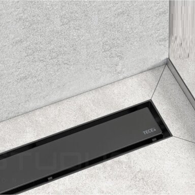 Tece Drainline su metalinėmis juodos spalvos grotelėmis 70cm Tece Drainline su metalinėmis juodos spalvos grotelėmis 70cm