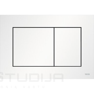TeceNow baltos matinės spalvos vandens nuleidimo mygtukas TeceNow baltos matinės spalvos vandens nuleidimo mygtukas