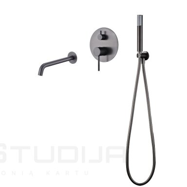 Imex Monza vonios potinkinė sistema gunmetal PVD spalvos Imex Monza vonios potinkinė sistema gunmetal PVD spalvos