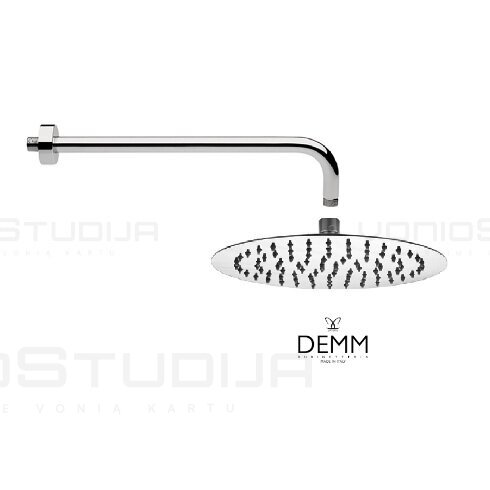 Lietaus dušo galva DEMM 30 cm diametras, su laikikliu iš sienos Lietaus dušo galva DEMM 30 cm diametras, su laikikliu iš sienos