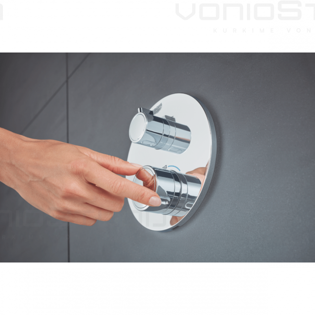 Grohe Grohtherm termostatinis maišytuvas chromo spalvos 1