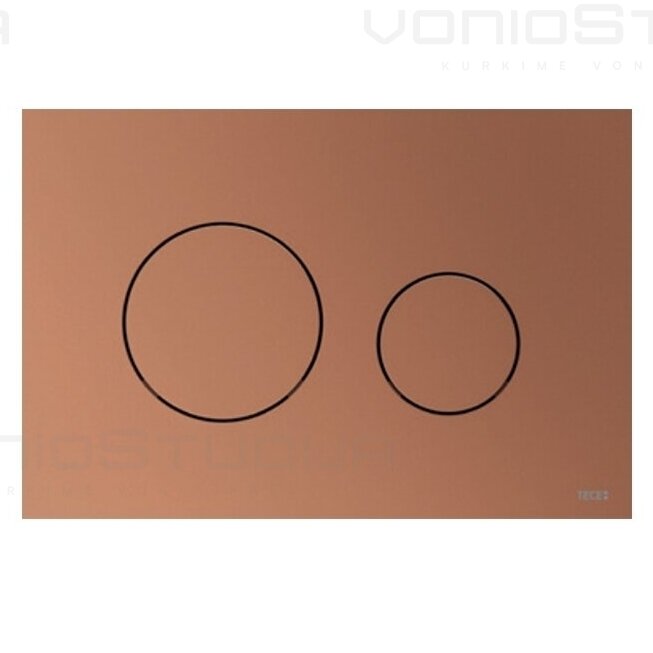 TECEloop metalic raudonos bronzos spalvos dviguba vandens nuleidimo plokštelė 9240937 TECEloop metalic raudonos bronzos spalvos dviguba vandens nuleidimo plokštelė 9240937