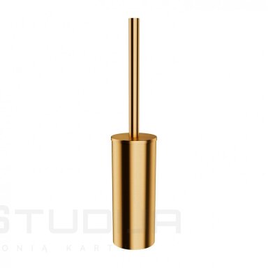 Braižyto aukso spalvos pastatomas tualetinis šepetys Modern Project MP60622GLB Braižyto aukso spalvos pastatomas tualetinis šepetys Modern Project MP60622GLB